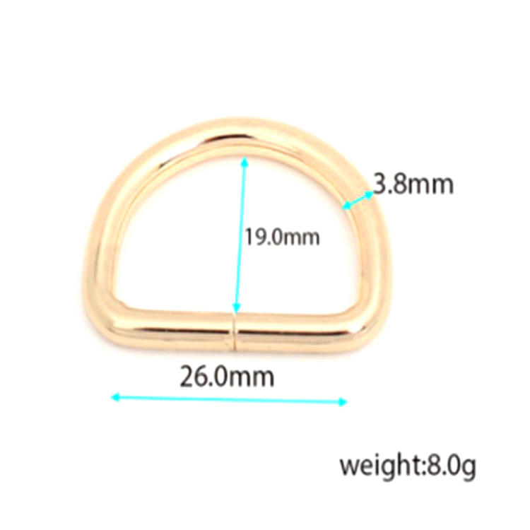 لوازم جانبی سخت افزاری طراحی جدید حلقه فلزی 25 میلی متری D برای کیف دستی
