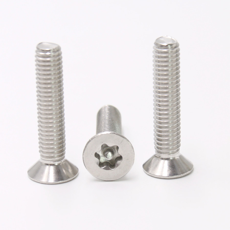 سفارشی m4-استیل-استیل-ماشین-رزوه-غرق-سر-ضد سرقت-پیچ