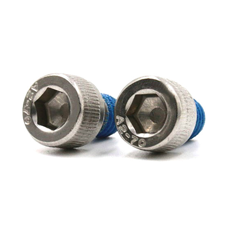 Stainless steel 304 hex socket cup head micro screw with nylon patch Stainless steel 304 hex socket cup head micro screw with nylon patch