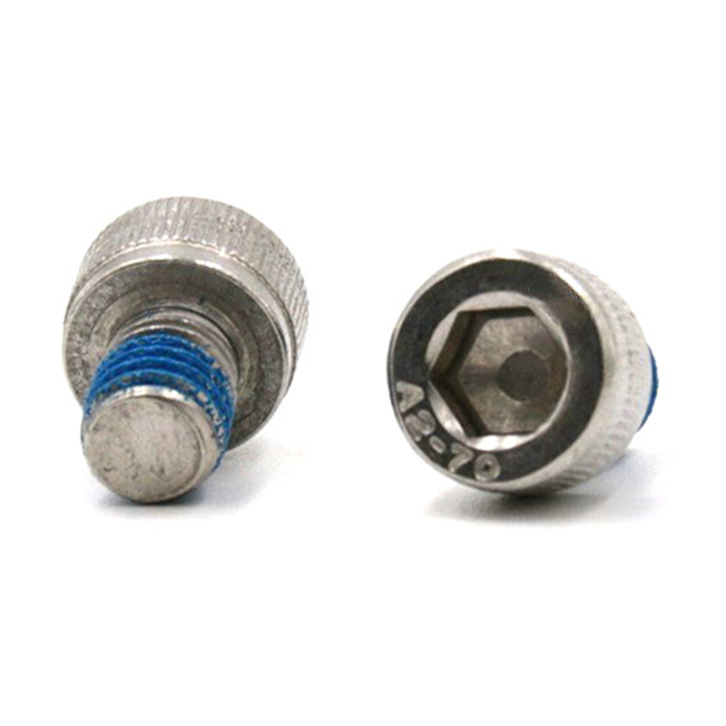 Stainless steel 304 hex socket cup head micro screw with nylon patch Stainless steel 304 hex socket cup head micro screw with nylon patch