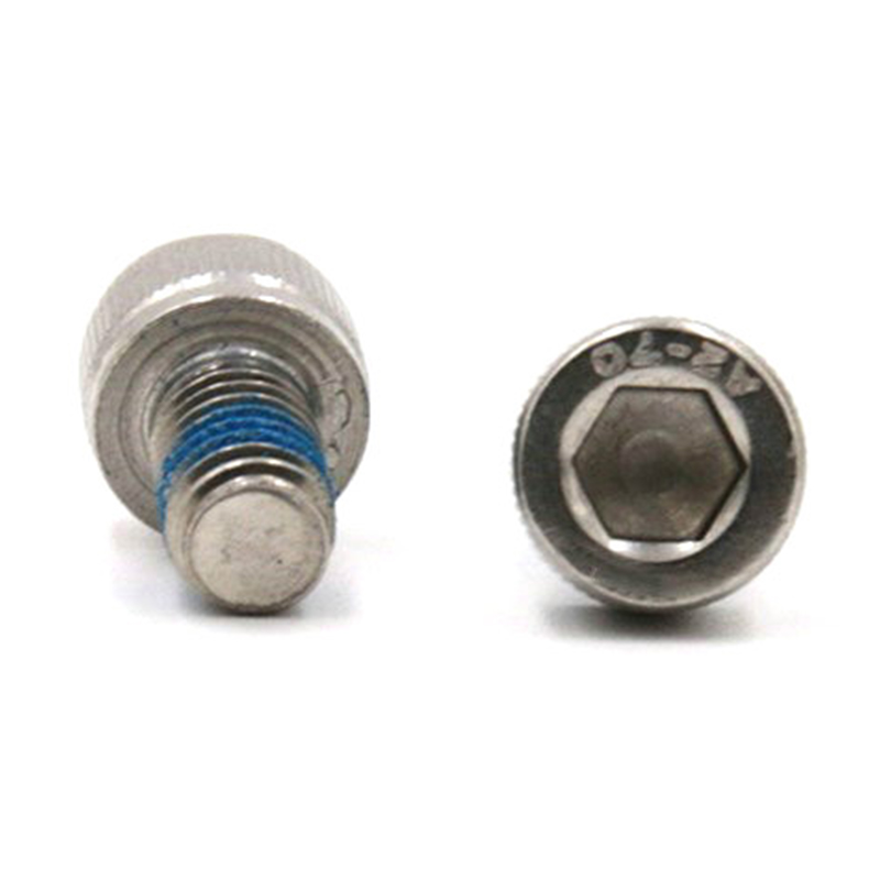 Stainless steel 304 hex socket cup head screw with nylon patch Stainless steel 304 hex socket cup head screw with nylon patch