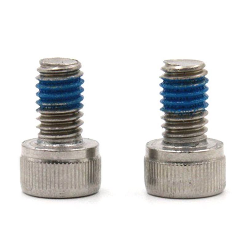 Stainless steel 304 hex socket cup head screw with nylon patch Stainless steel 304 hex socket cup head screw with nylon patch