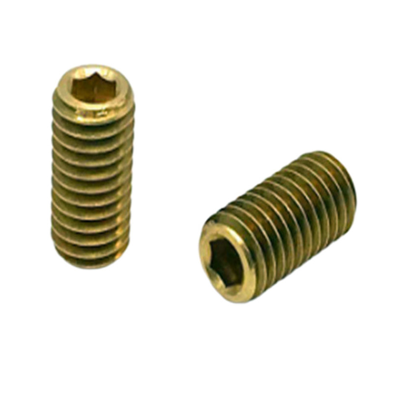 پیچ تنظیم گراب کوچک رزوه متریک برنجی استاندارد Din 944